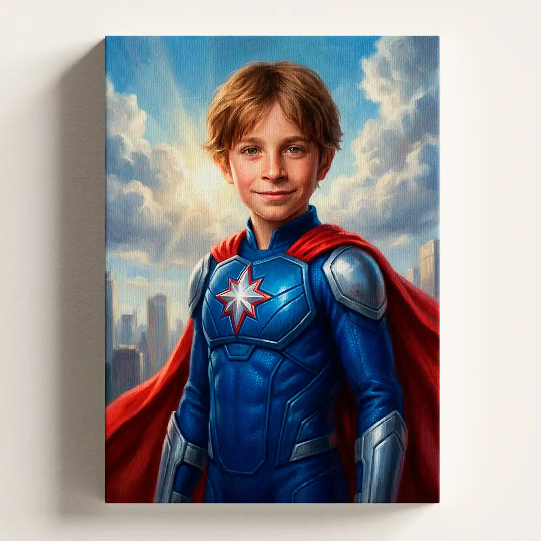 Superhero Boy - Personalized Portrait