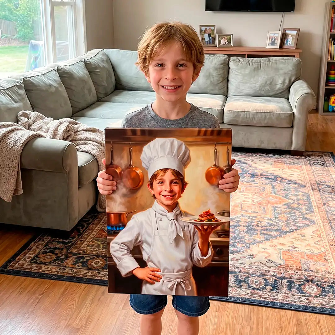 Little Chef (Boy) - Personalized Portrait