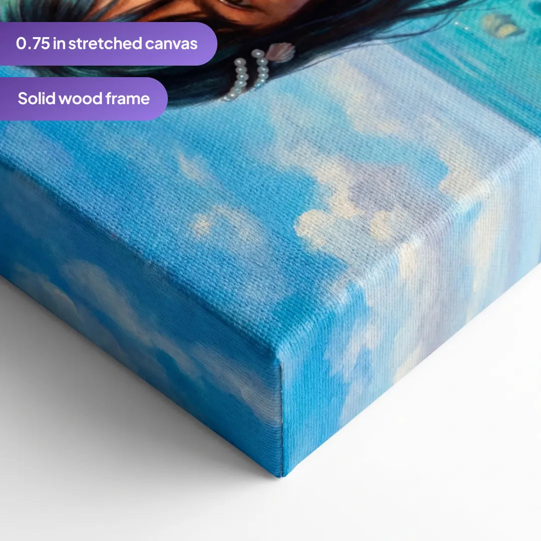 Ice Princess - Personalized Canvas Portrait