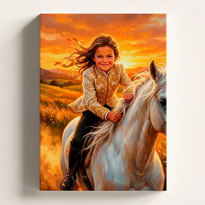 Horse Rider at Full Gallop