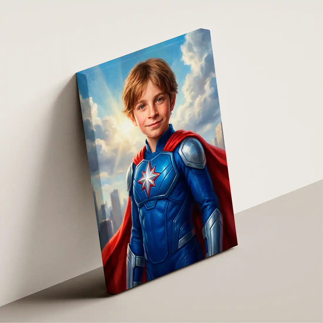 Superhero Boy - Personalized Portrait
