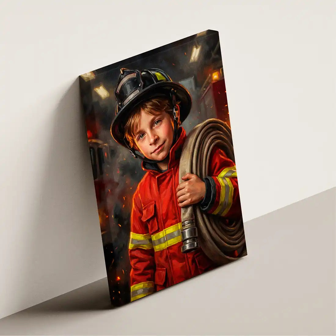 Junior Firefighter - Personalized Portrait