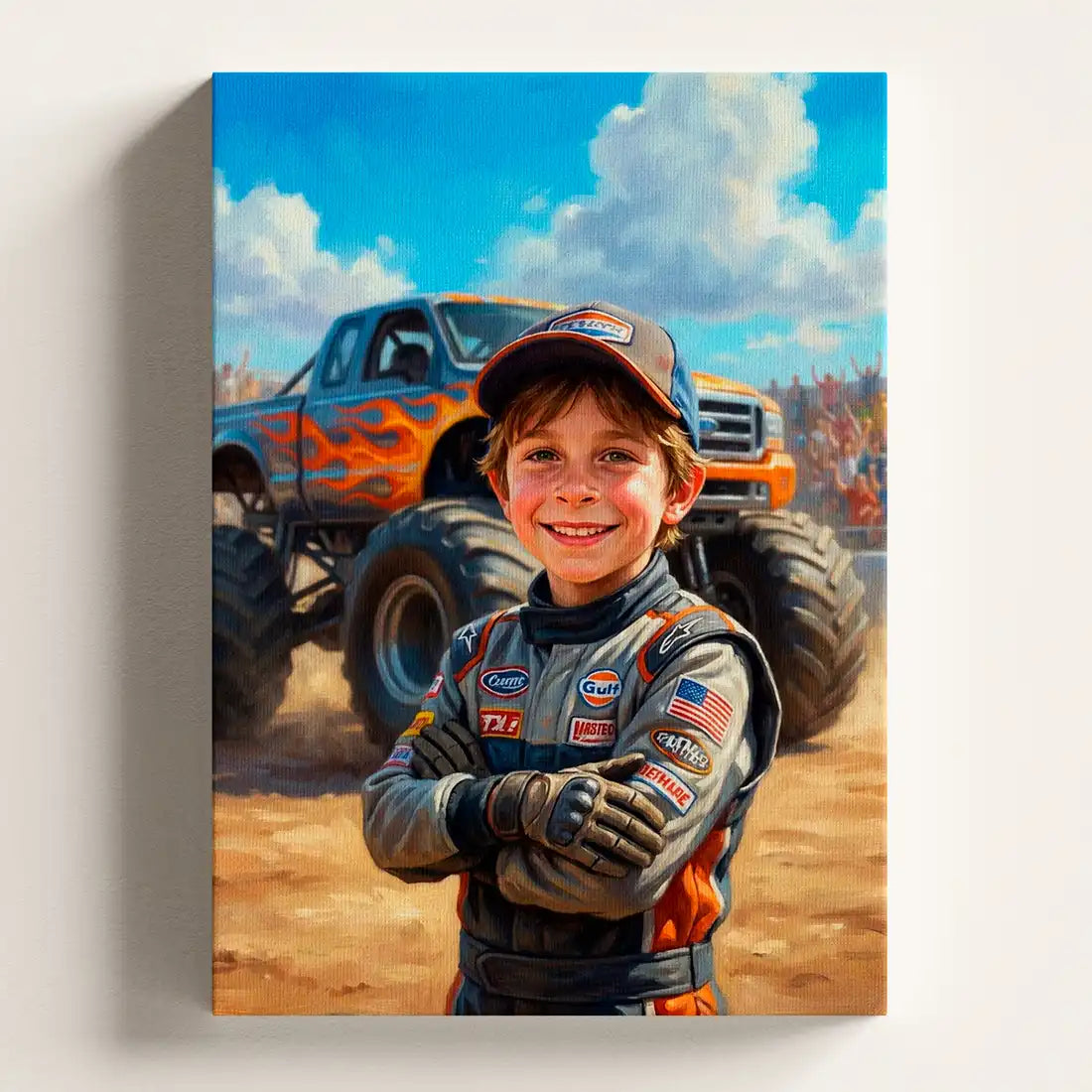 Monster Truck Driver - Personalized Portrait