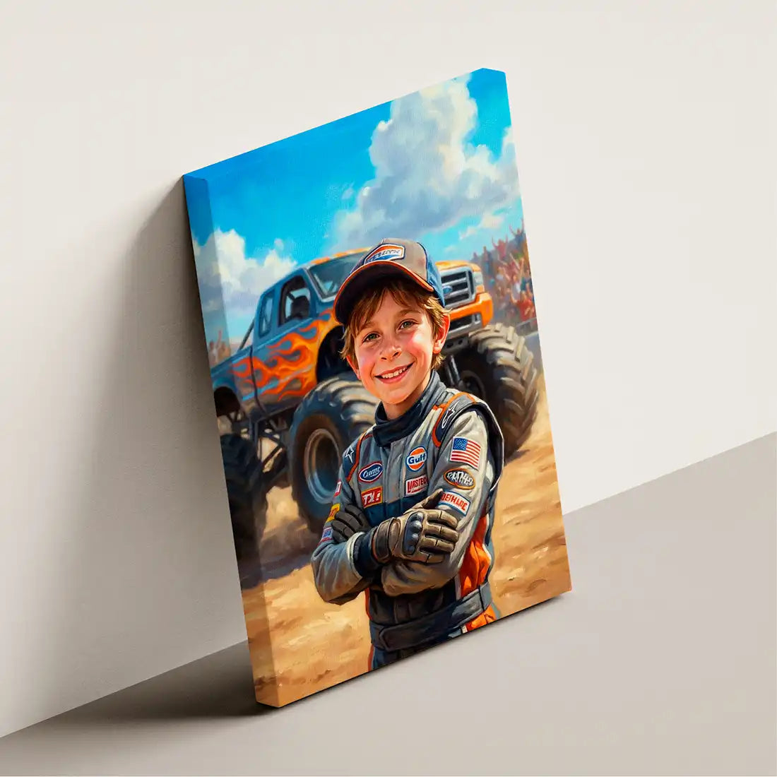Monster Truck Driver - Personalized Portrait