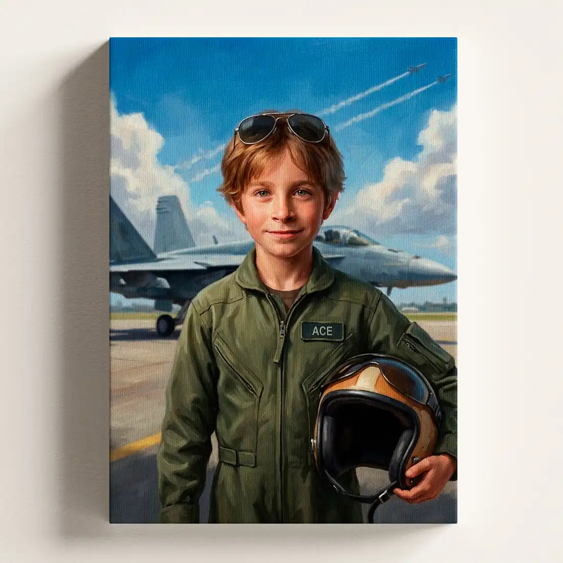 Fighter Pilot - Personalized Portrait