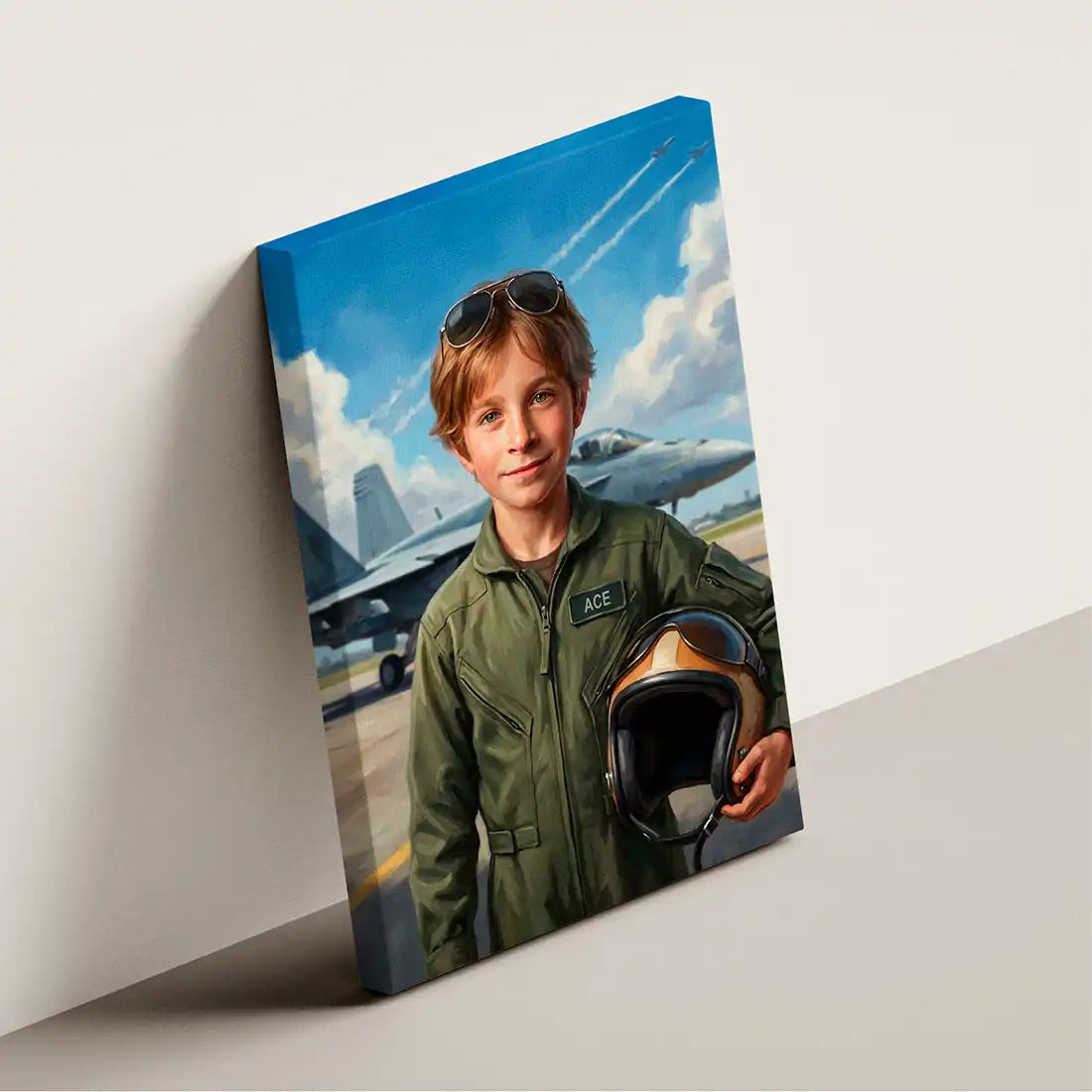 Fighter Pilot - Personalized Portrait
