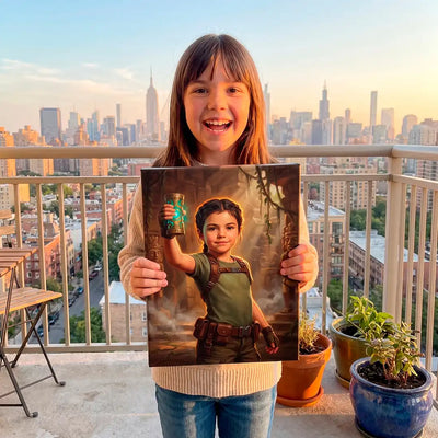 Temple Explorer (Girl) - Personalized Portrait