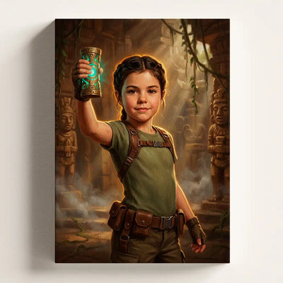 Temple Explorer (Girl) - Personalized Portrait