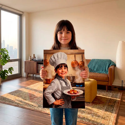 Little Chef (Girl) - Personalized Portrait
