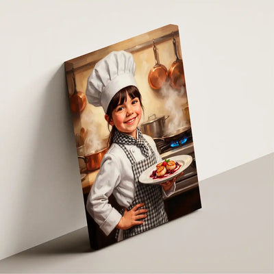 Little Chef (Girl) - Personalized Portrait