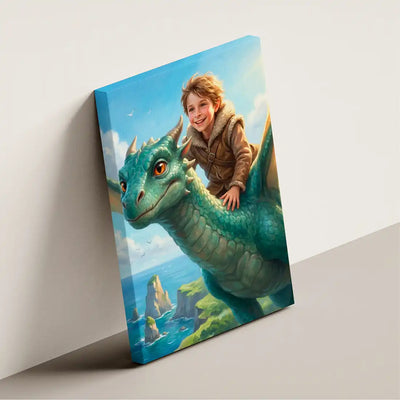 Dragon Rider (Boy) - Personalized Portrait